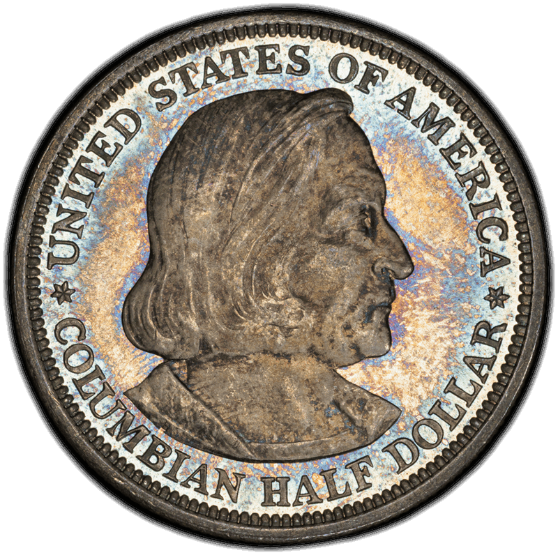 1893 Columbian 50C PCGS MS 67