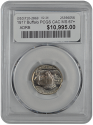 1917 Buffalo PCGS CAC MS 67+ 