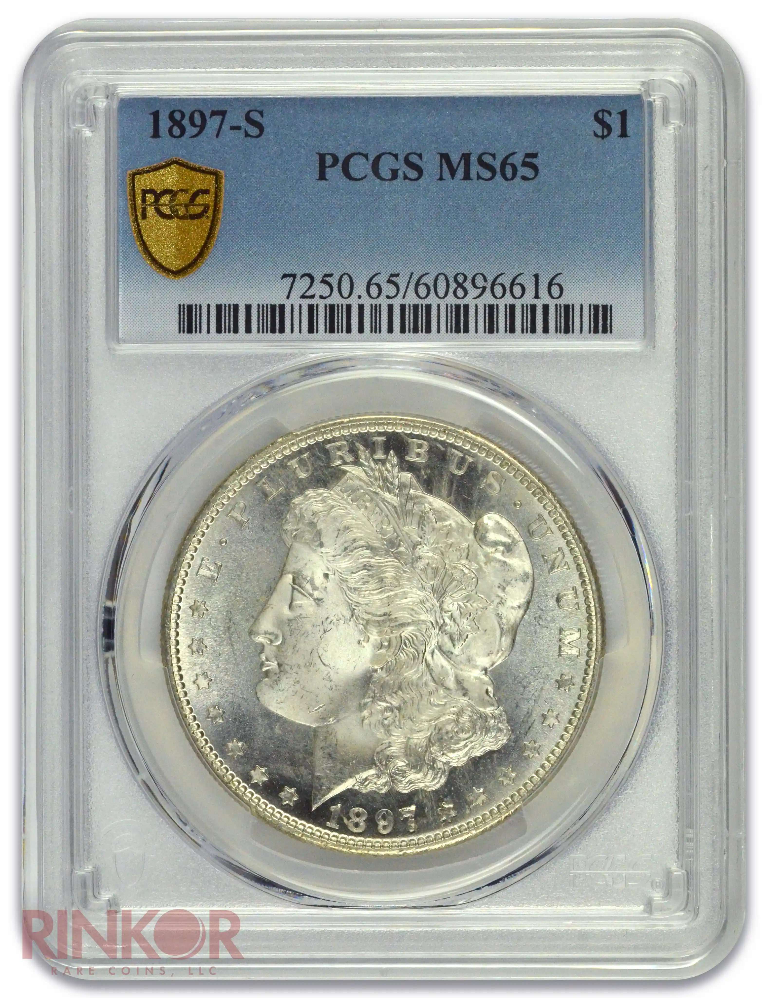 1897-S $1 Morgan Dollar PCGS MS 65