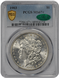 1903 Morgan PCGS CAC MS 67+