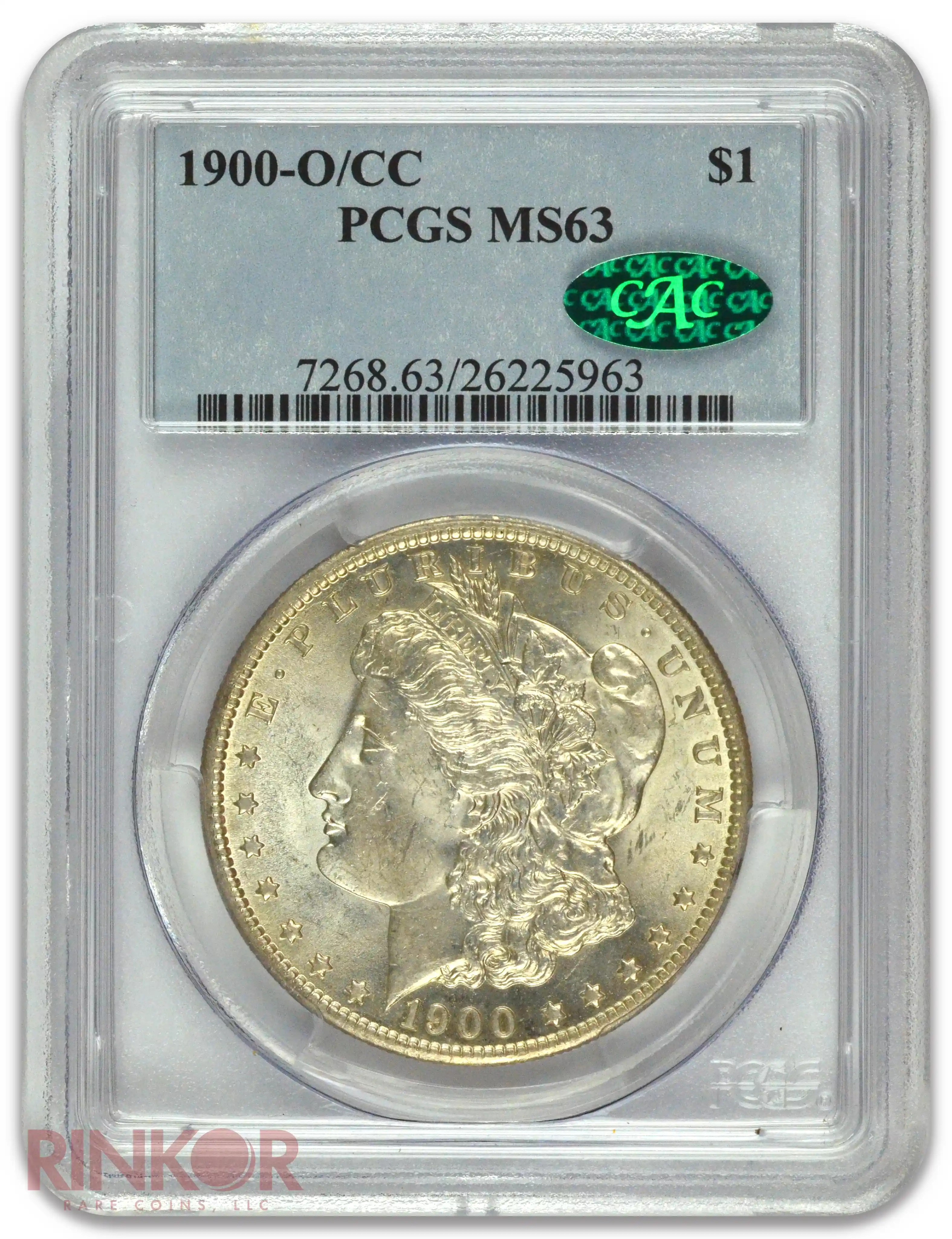 1900-O/CC $1 Morgan Dollar PCGS MS 63 CAC