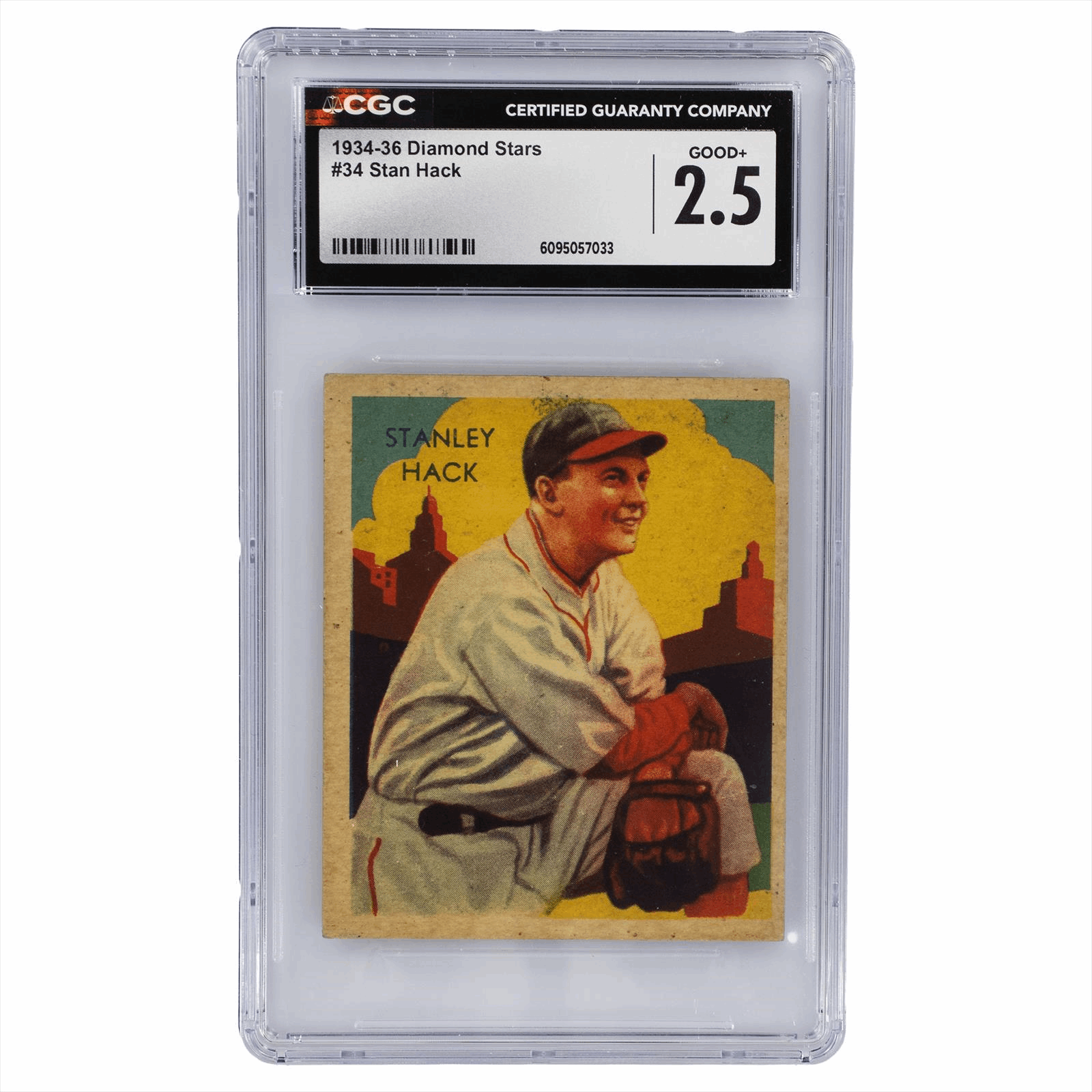 1934-36 Diamond Stars Stan Hack #34 CGC Good+ 2.5