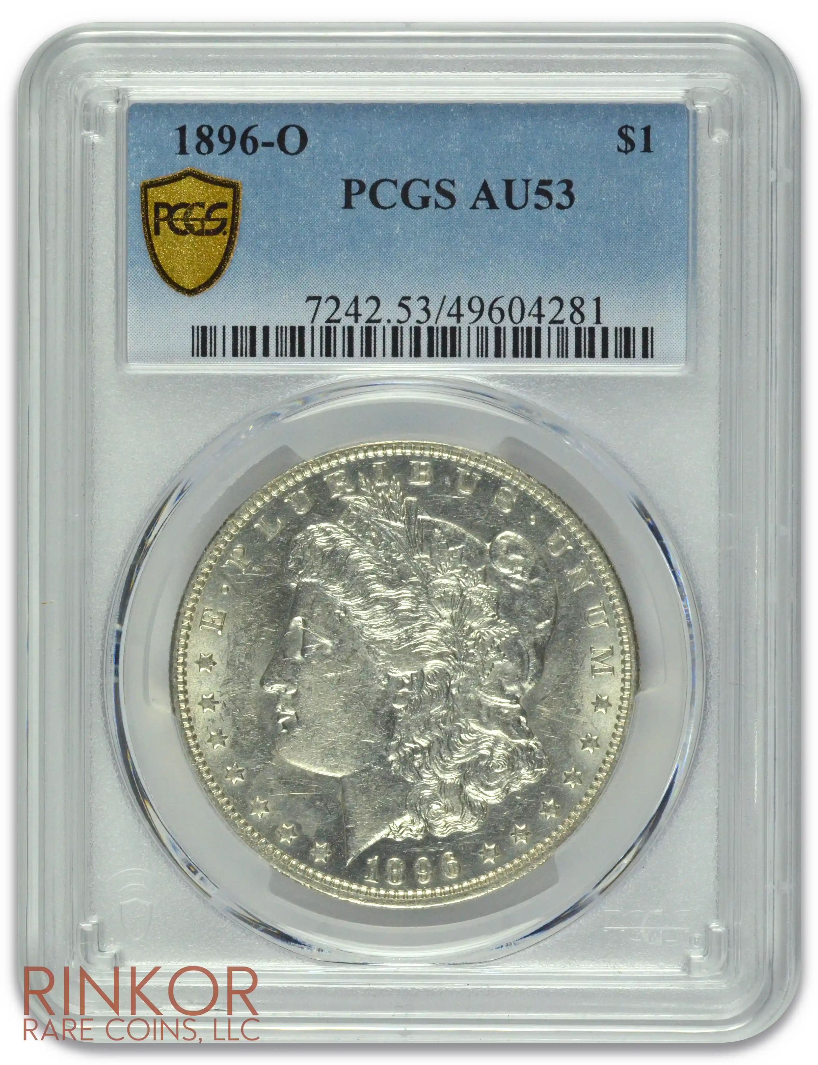 1896-O $1 PCGS AU-53