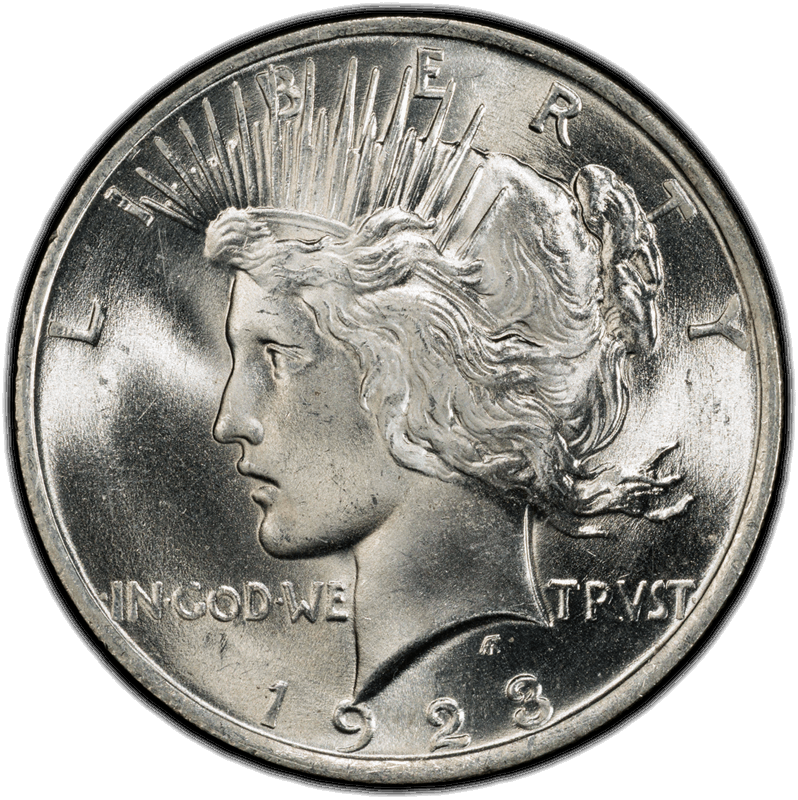 1923 $1 PCGS MS66 CAC 