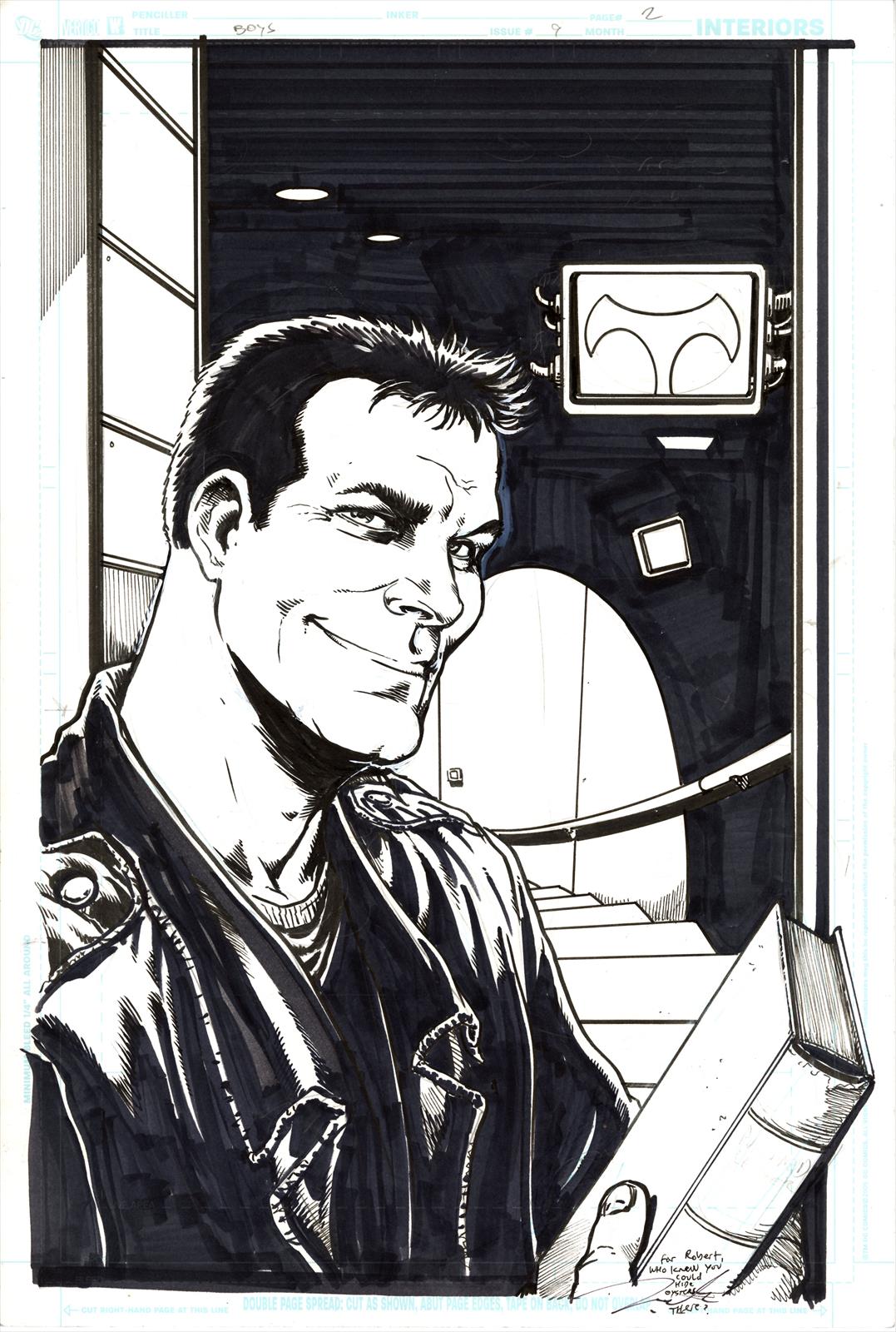 The Boys #9, Page 2 Artist:  Darick Robertson (All) Media Type: Pen and Ink Art Type: Interior Page 