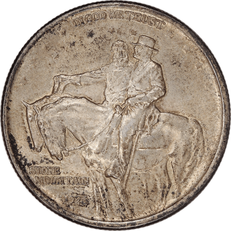 1925 Stone Mountain Commemorative Half Dollar, 50c Uncirculated - Nice Original Coin 