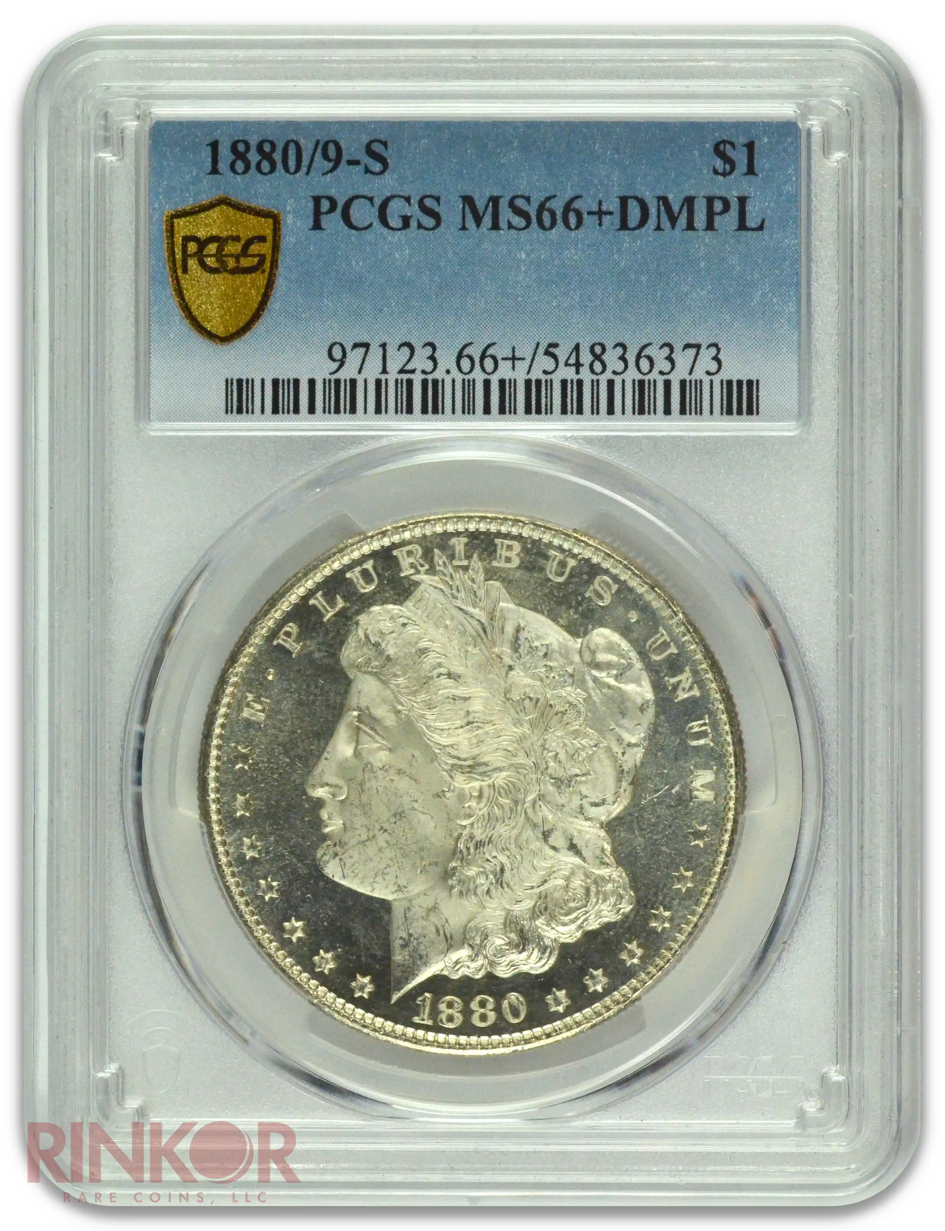 1880/9-S $1 Morgan Dollar PCGS MS 66+ DMPL