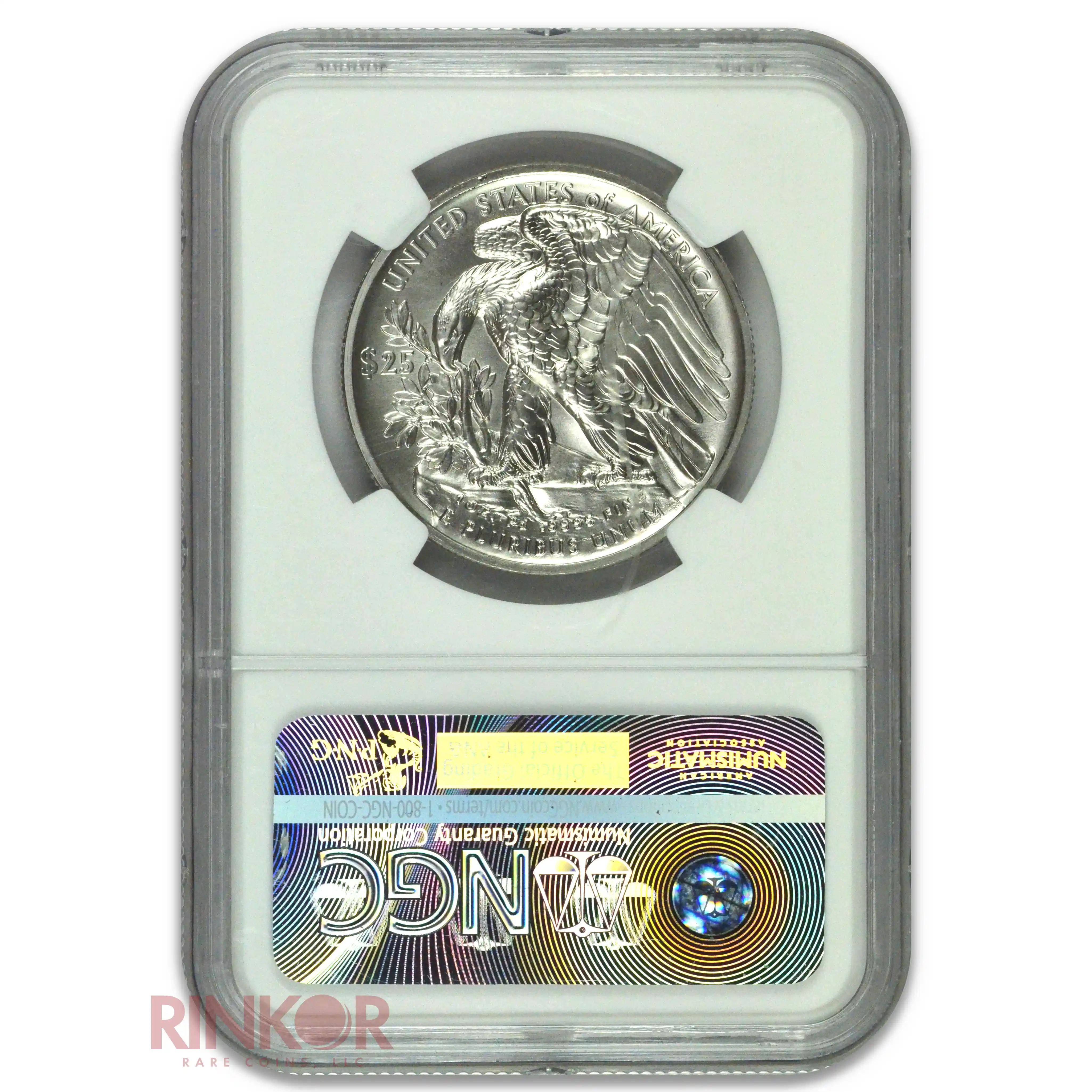 2017 High Relief 1oz Palladium Eagle FDOI Joel Iskowitz Signature NGC MS 70