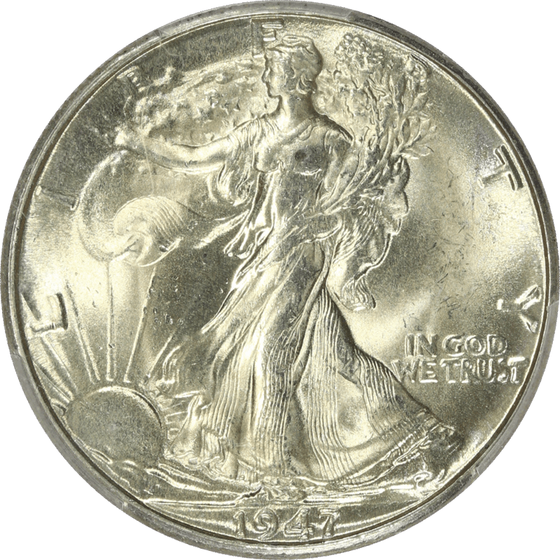 1947-D Walking Liberty Half Dollar 50CPCGS MS 65 