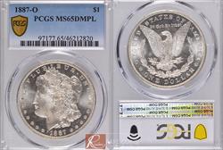 1887-O $1 PCGS MS 65 DMPL