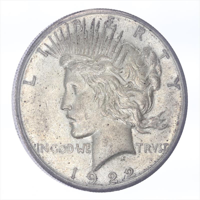 1922-S Silver PEACE Dollar Choice AU About Uncirculated 