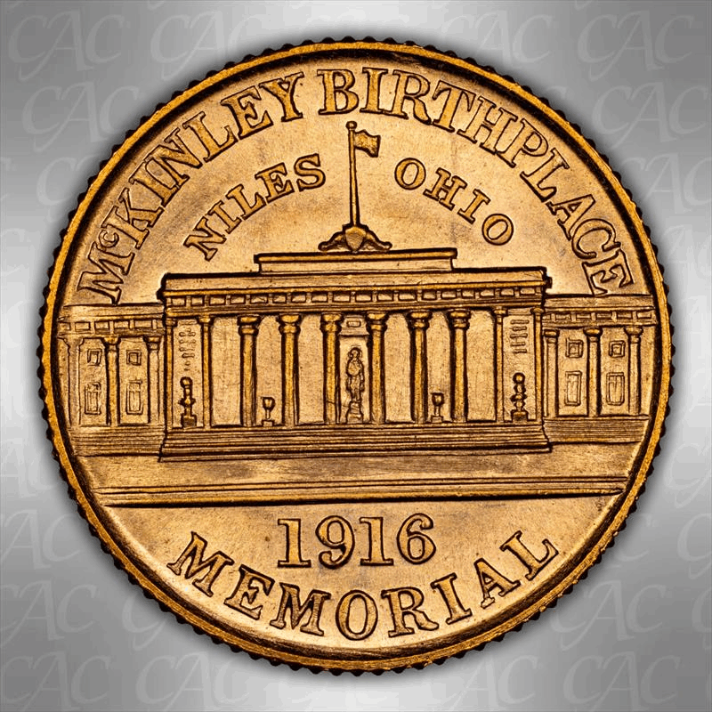 1916 McKinley G$1 CACG MS 66 
