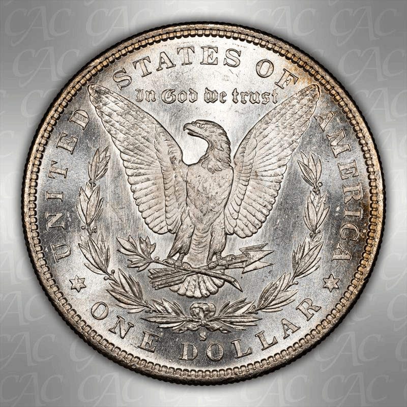 1880 S $1 CACG MS 67 