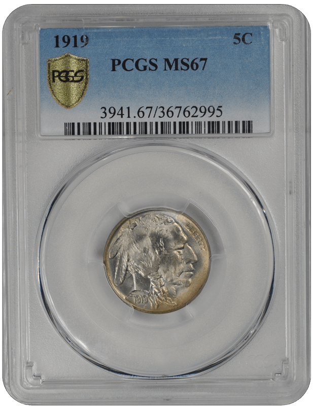 1919 Buffalo PCGS MS 67