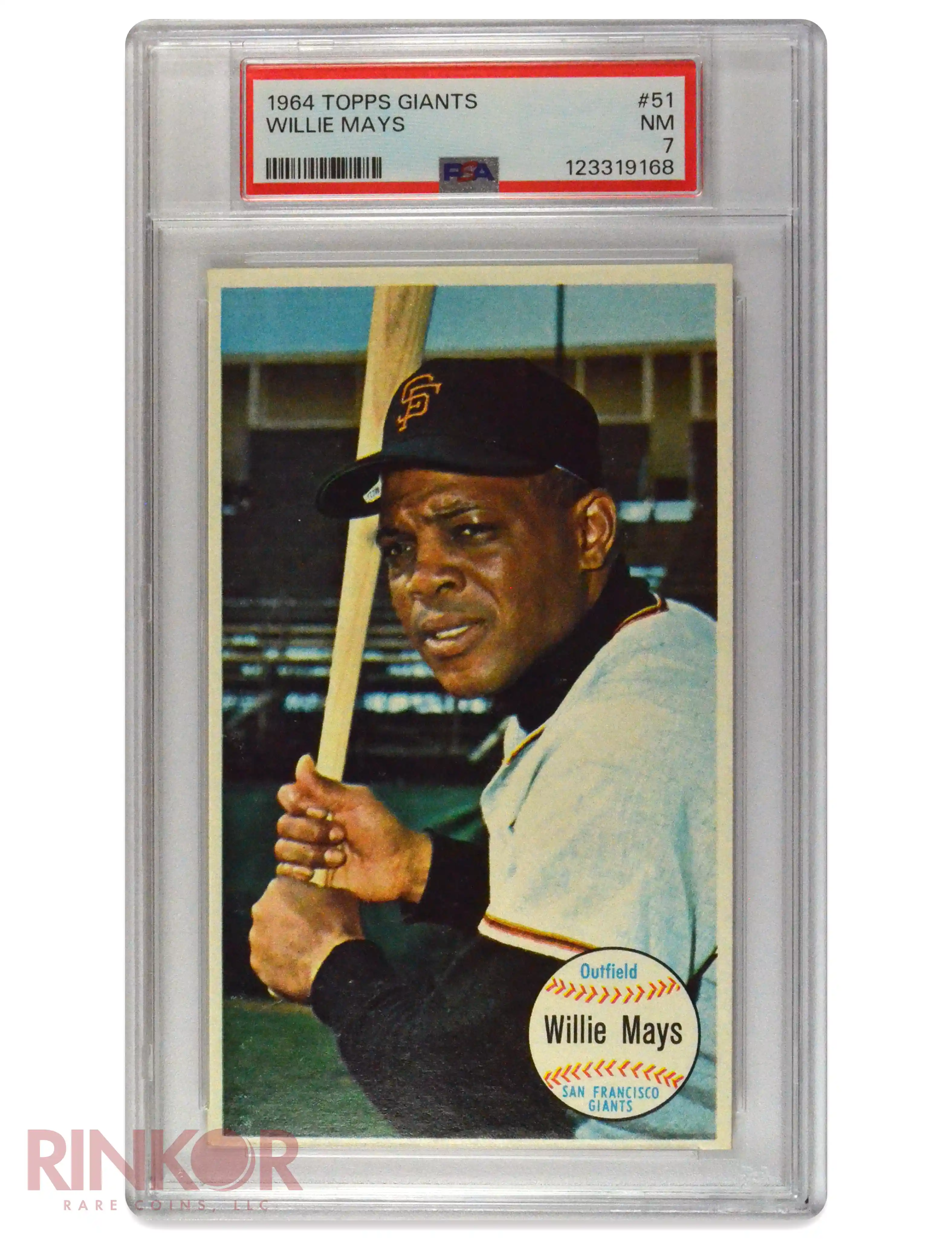 1964 Topps Giants Willie Mays #51 PSA NM 7