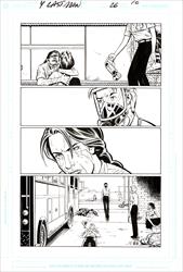 Y the Last Man #26, Page 10 Artist:  Pia Guerra (Penciller) ,  José  Marzan (Inker) Media Type: Pen and Ink Art Type: Interior Page 