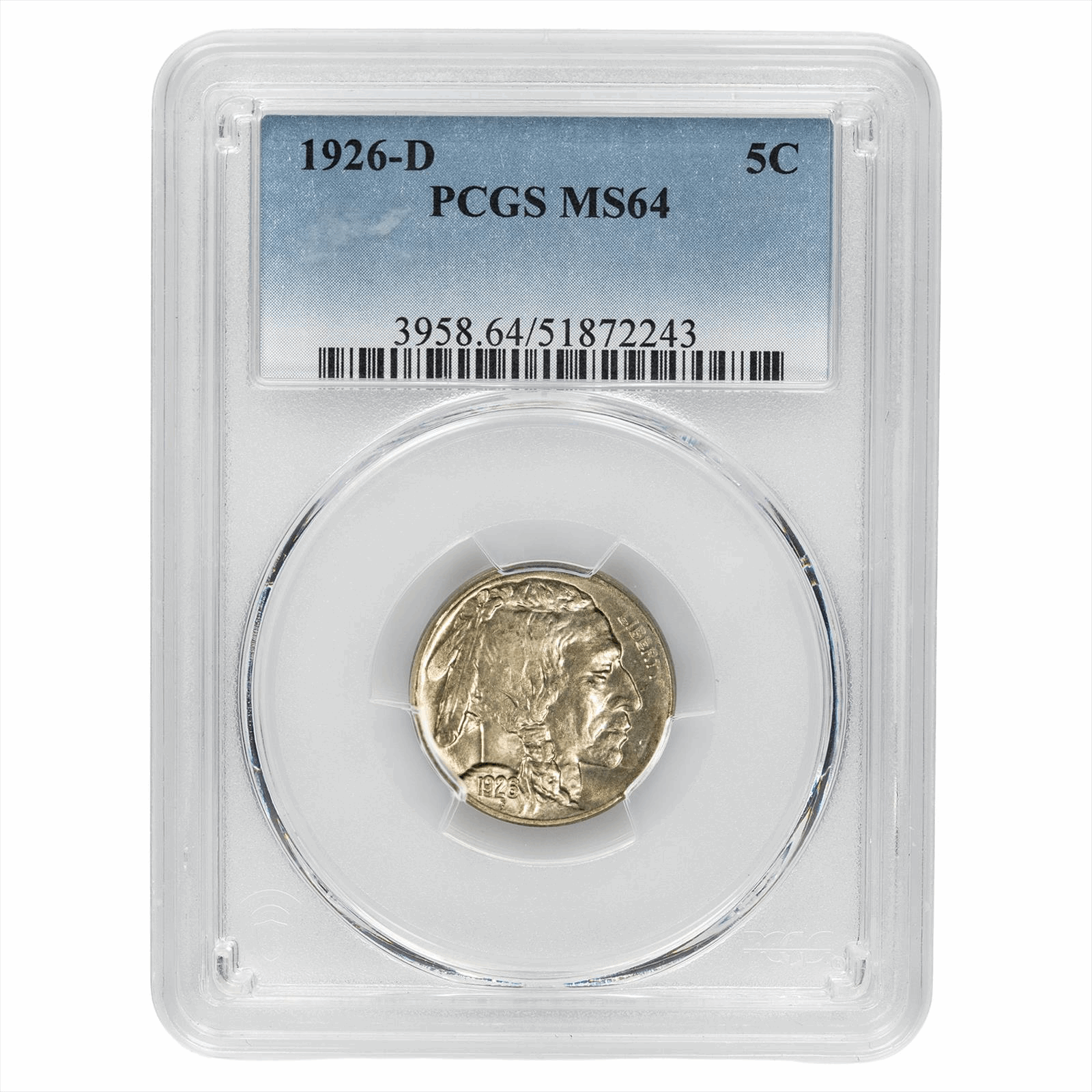 1926-D Buffalo Nickel 5C PCGS MS 64