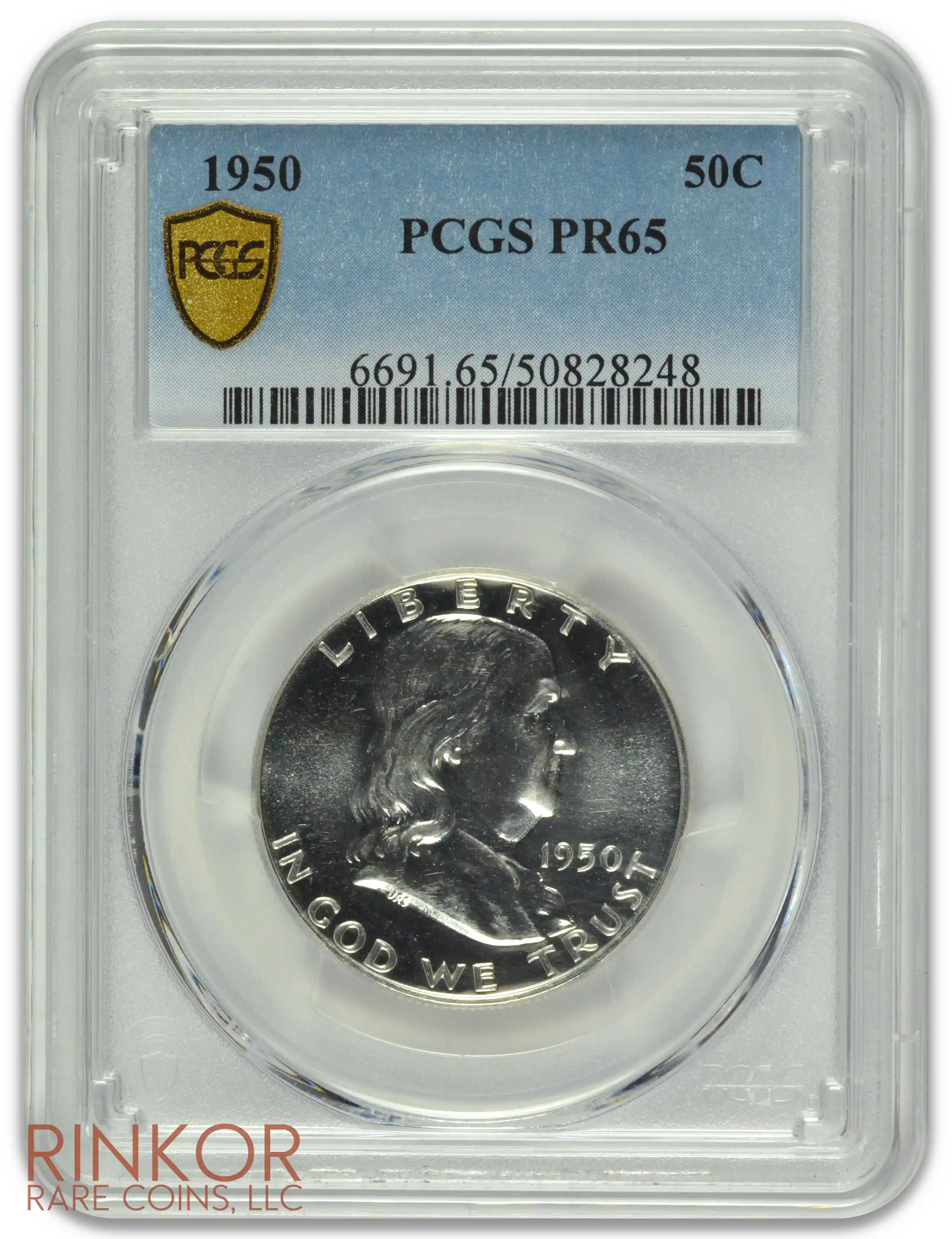 1950 Franklin PCGS PR 65