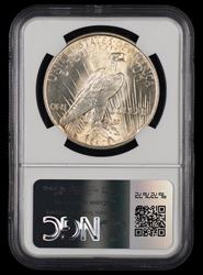 1922 $1 Attractively Toned NGC MS 64