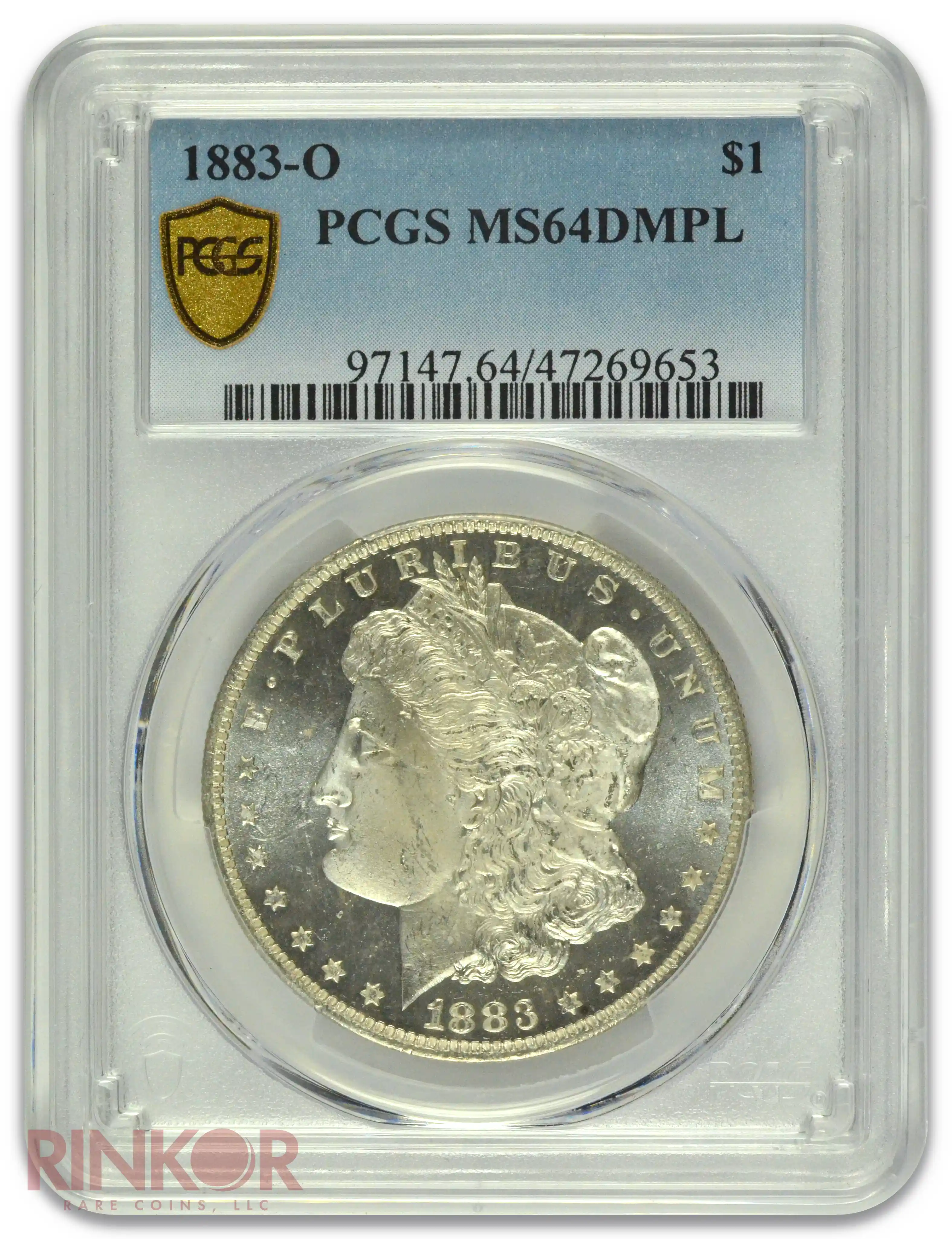 1883-O $1 Morgan Dollar PCGS MS 64 DMPL