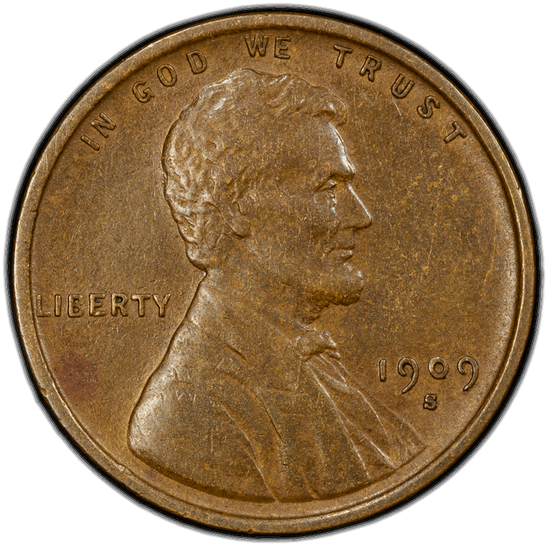 1909-S VDB 1C PCGS AU-50