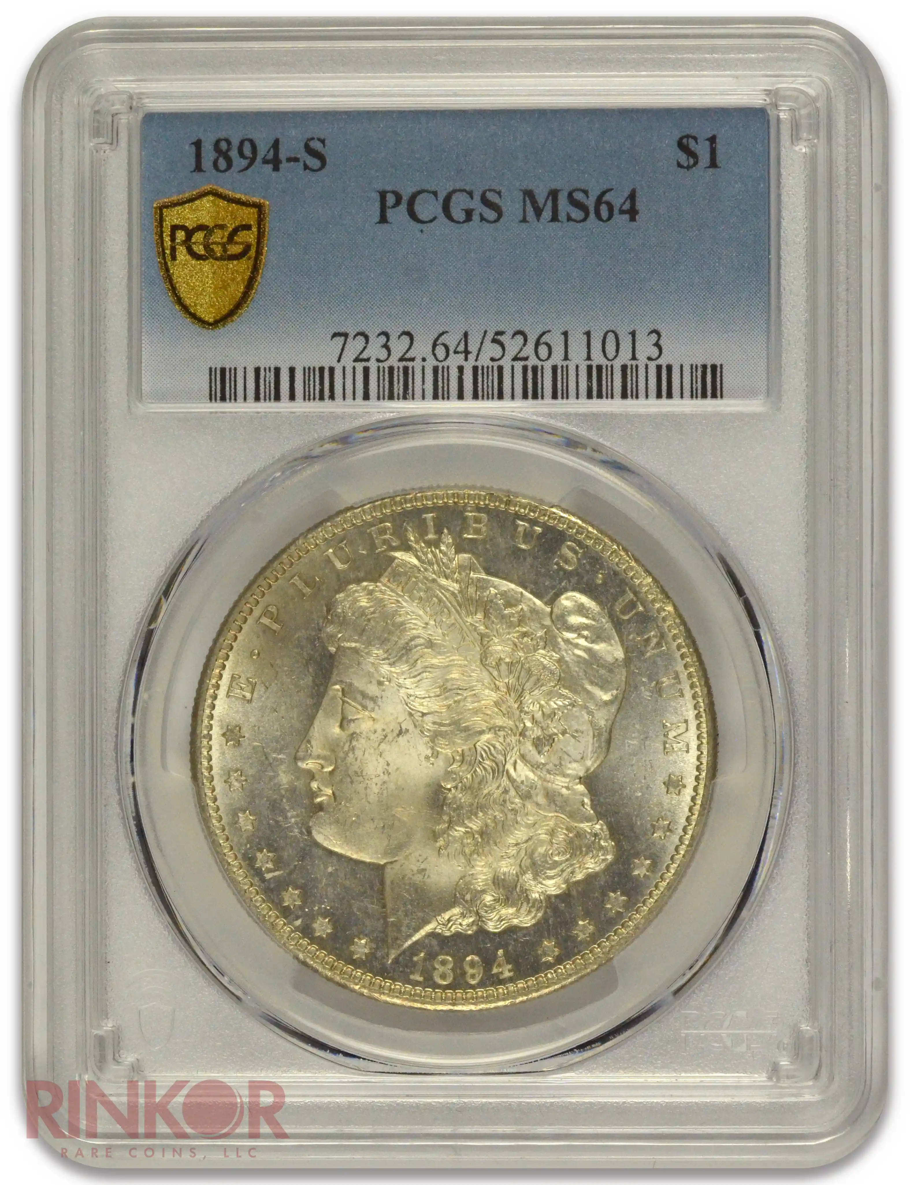 1894-S $1 Morgan Dollar PCGS MS 64