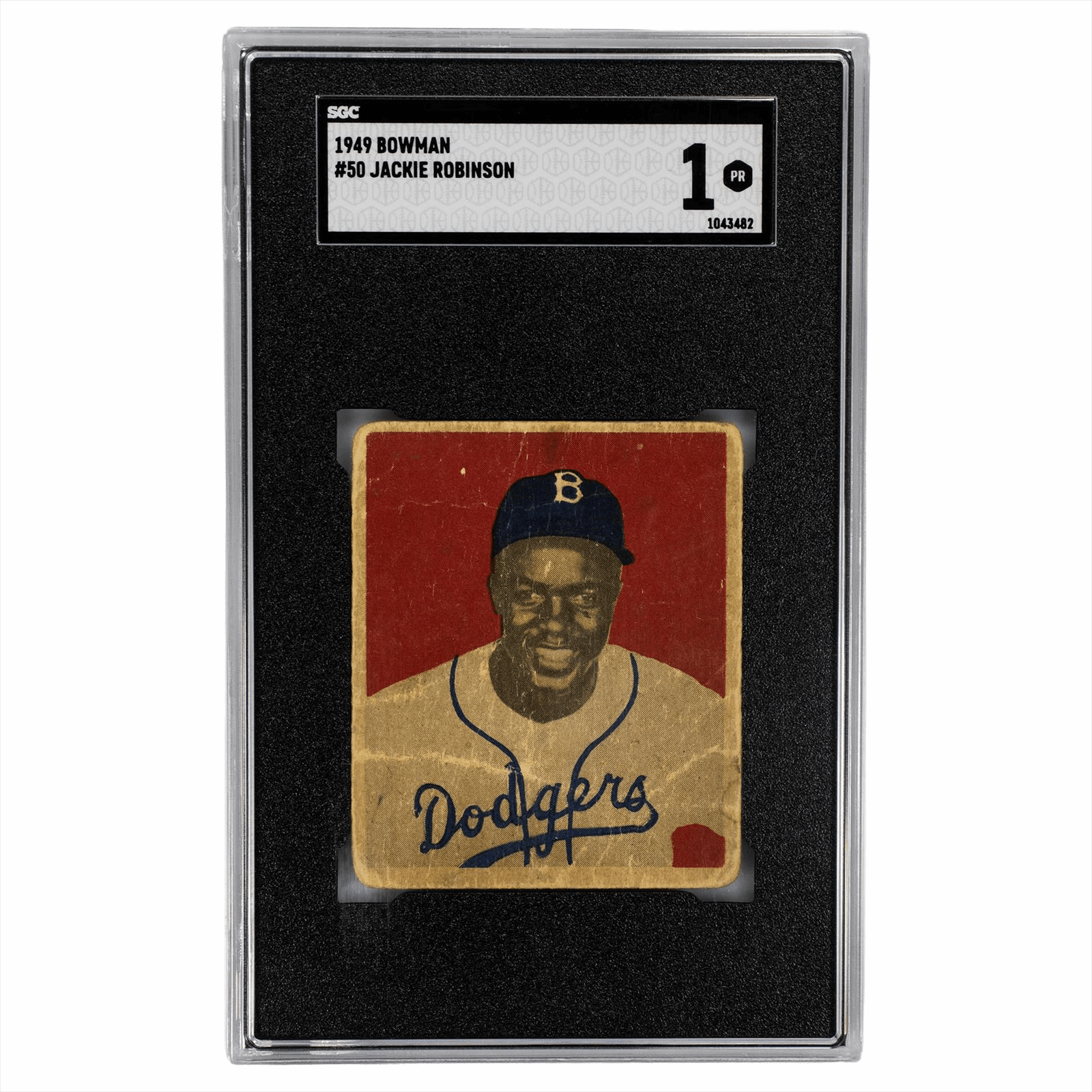 1949 Bowman Jackie Robinson #50 SGC PR 1