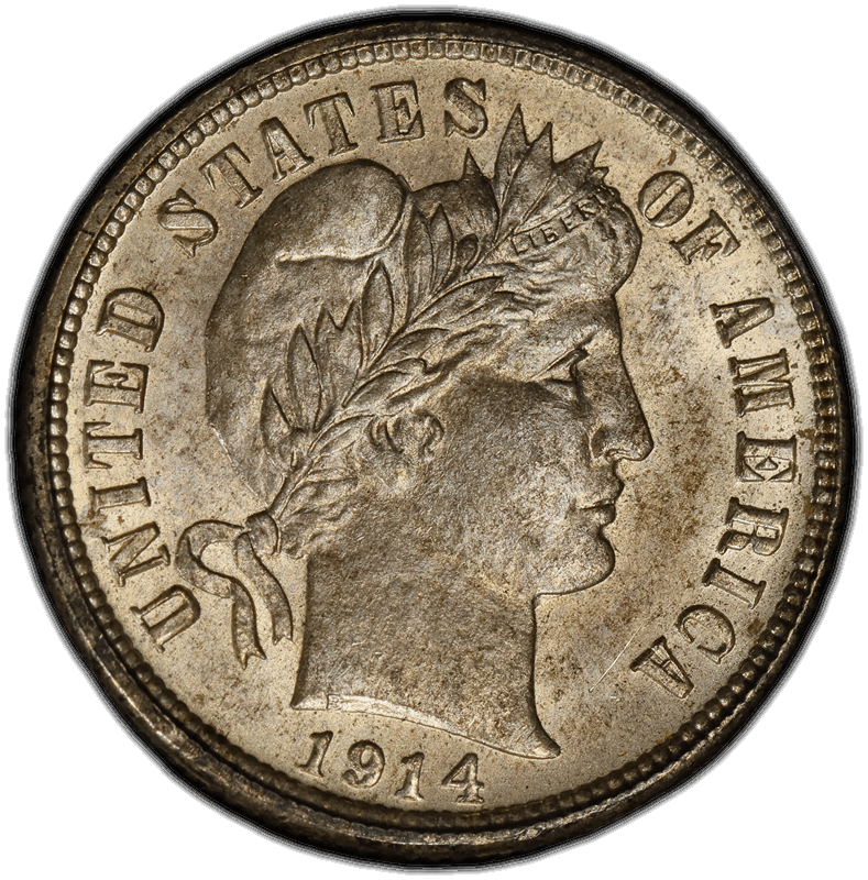 1914-D 10C PCGS MS 65 CAC