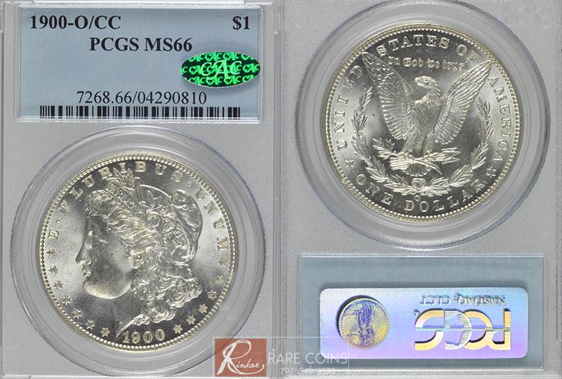 1900-O/CC $1 PCGS MS 66 CAC