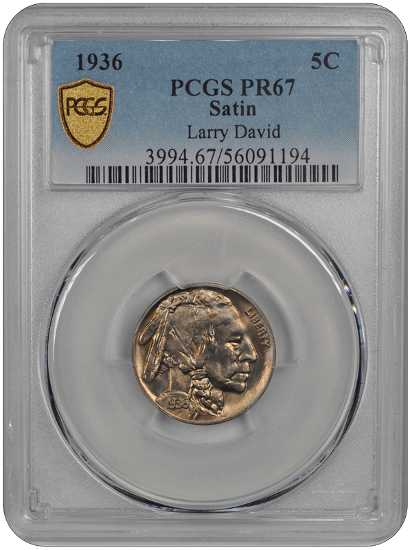 1936  Satin Buffalo PCGS PR 67