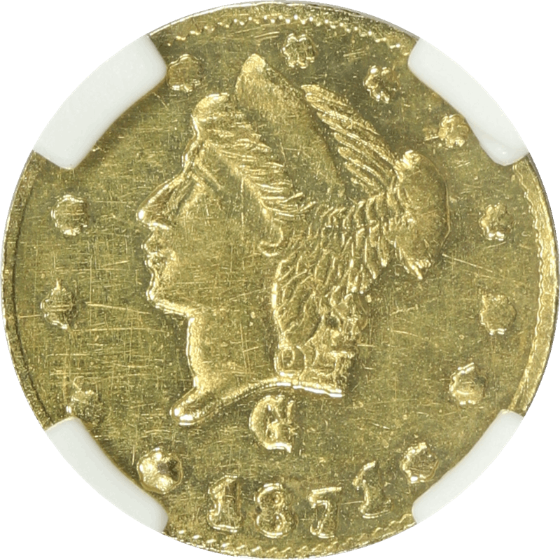 1871 Round Liberty G25C BG-838, NGC Unc Details - Cleaned