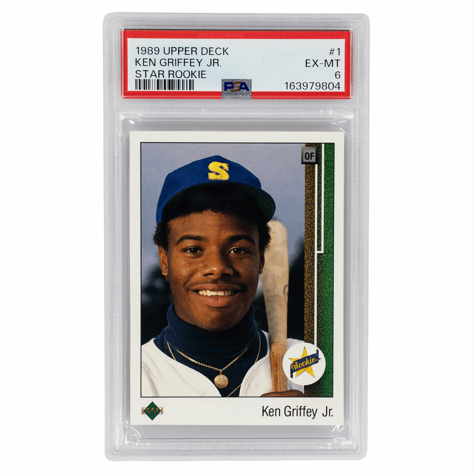 1989 Upper Deck Ken Griffey Jr. Star Rookie #1 PSA  EX-MT 6