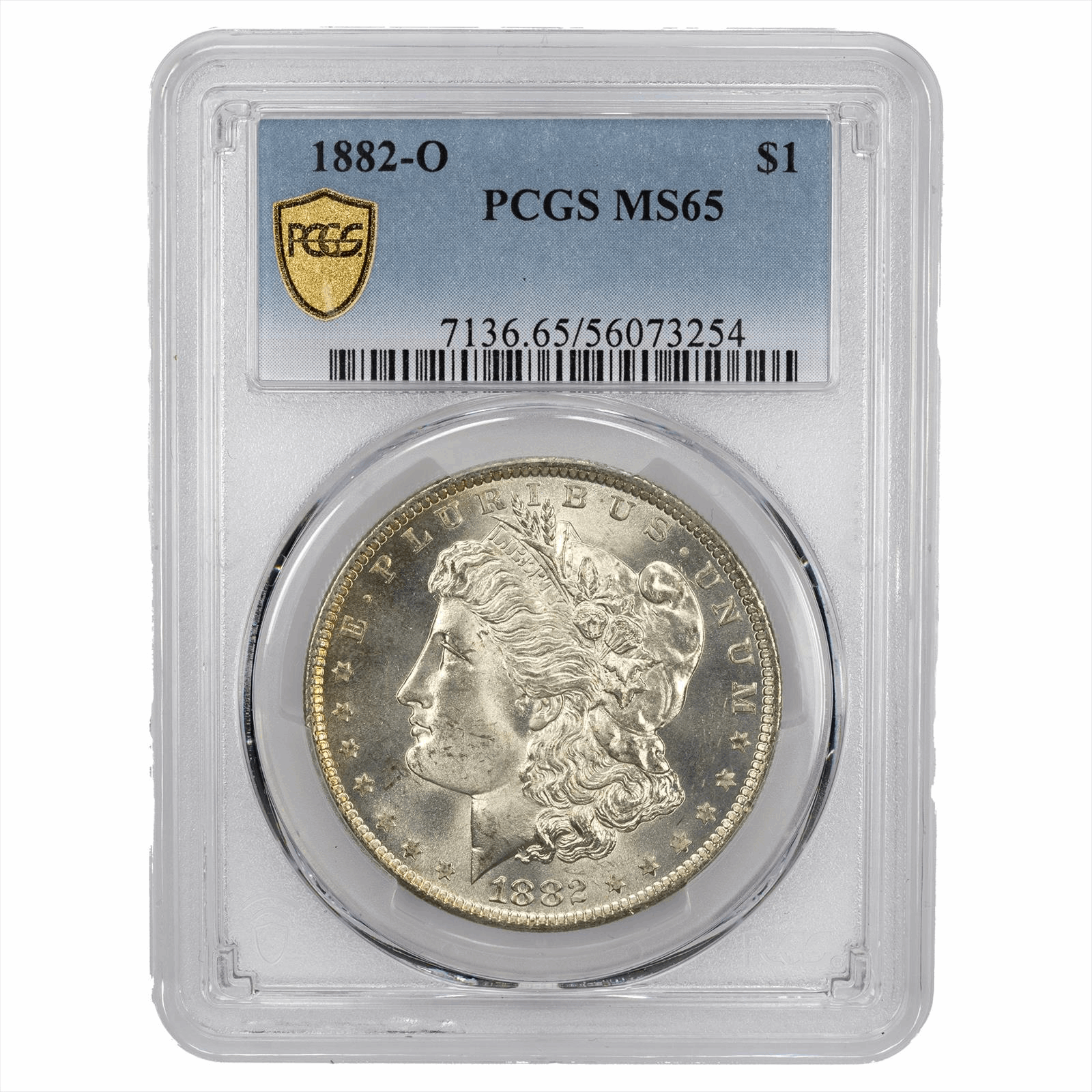 1882-O Morgan Silver Dollar $1 PCGS MS 65 