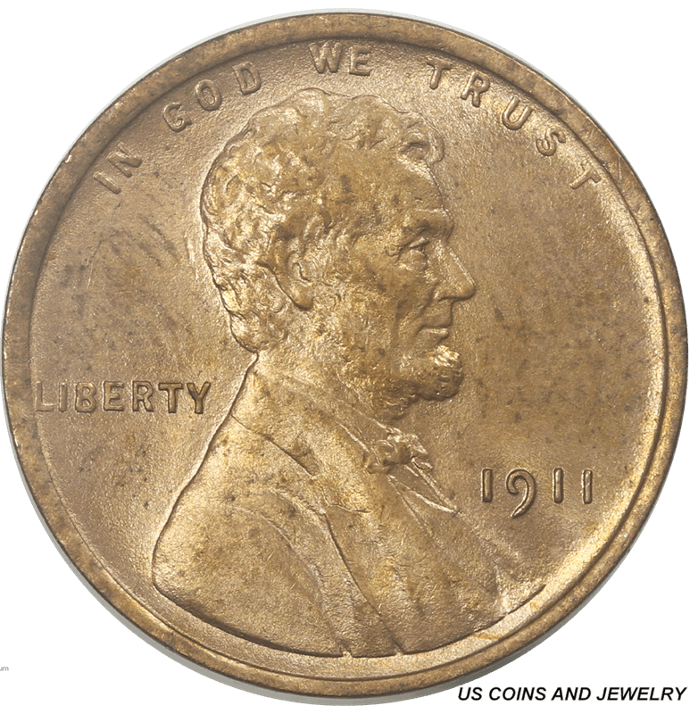 1911 Lincoln Wheat Cent  Choice BU+ Honey Gold RED