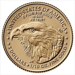 2026 1/10 oz Gold Eagle - BU  other side