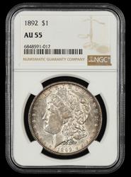 1892 $1 NGC AU-55