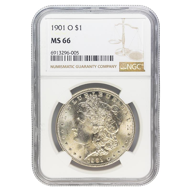 1901-O  Morgan Dollar, $1 NGC MS 66