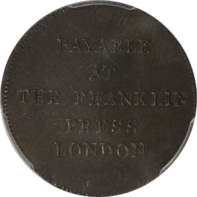 1794 Token Franklin Press, PCGS AU Details - Altered Surfaces