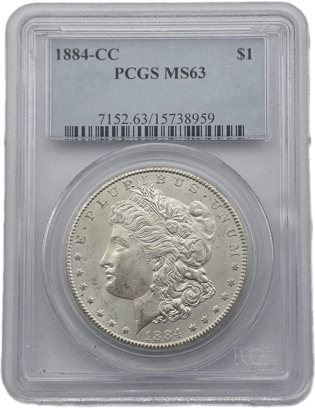 1884-CC $1 PCGS MS63