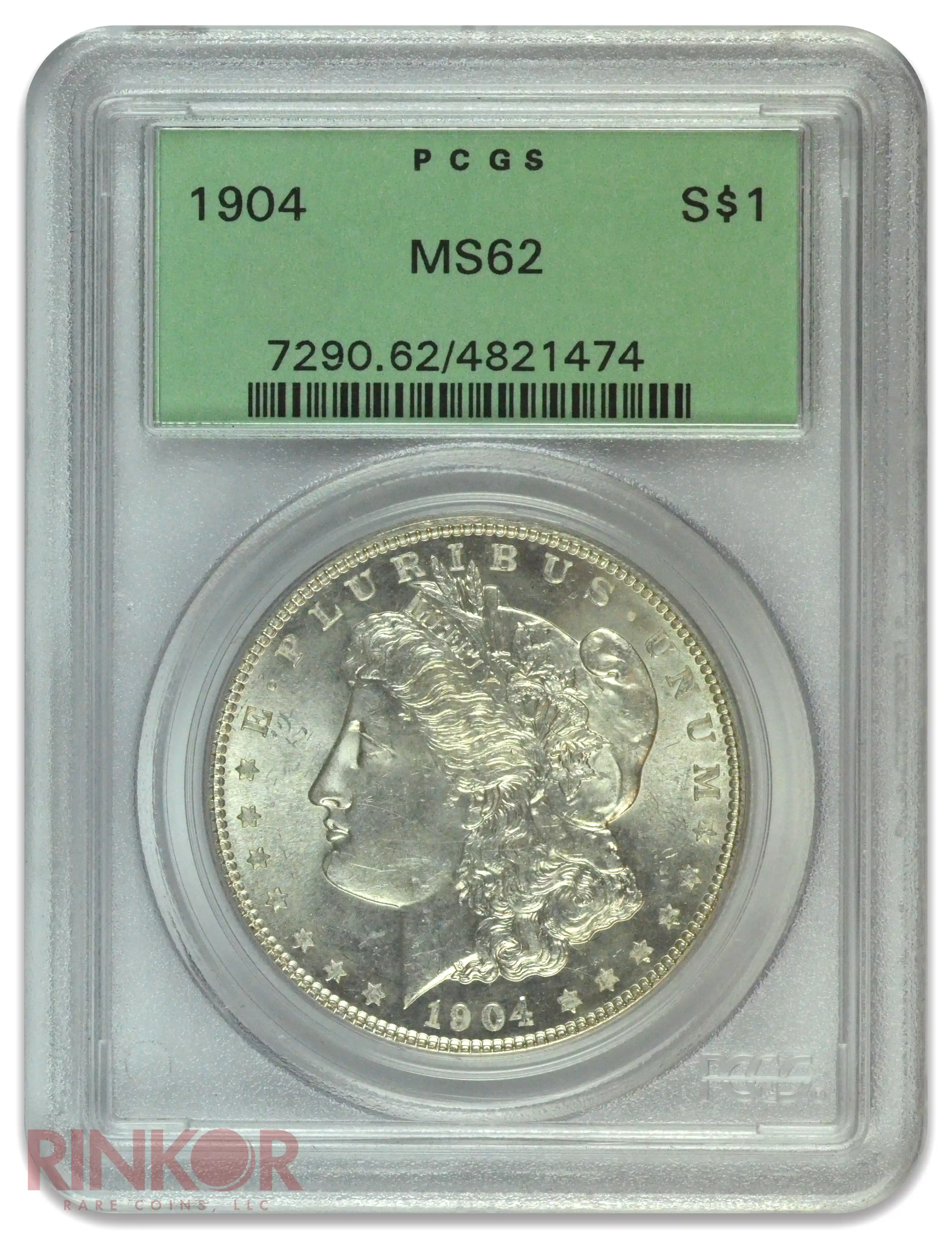 1904 $1 Morgan Dollar PCGS MS 62