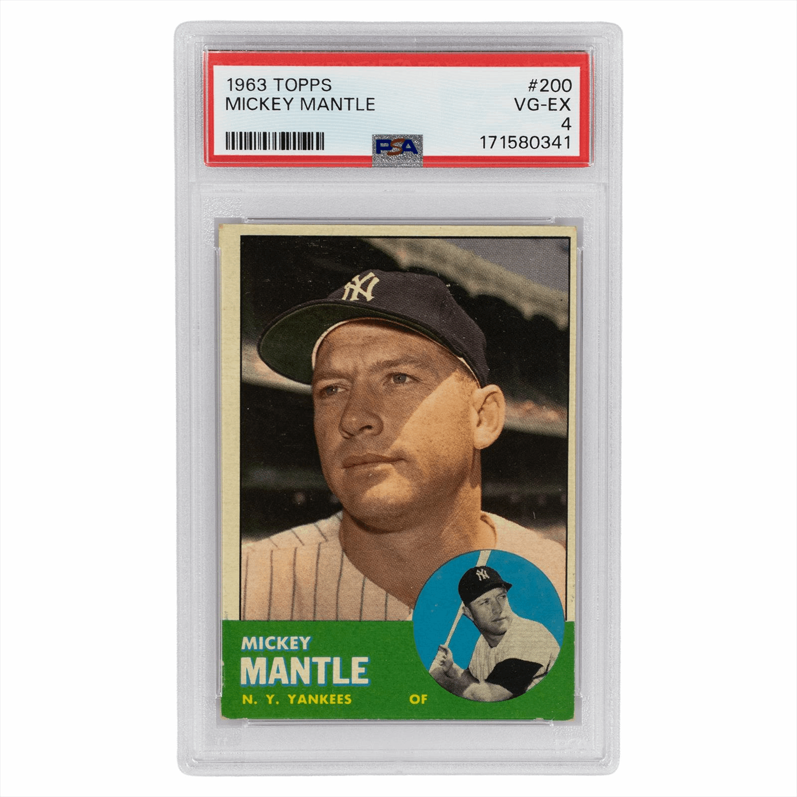 1963 Topps Mickey Mantle #200 PSA VG-EX 4