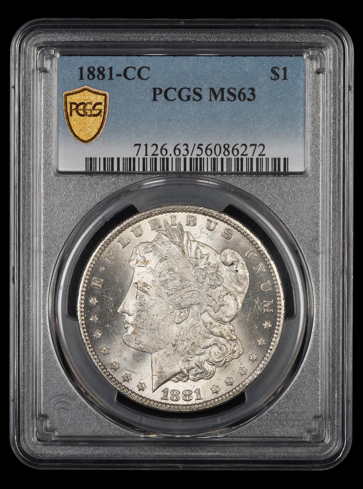 1881-CC $1 PCGS MS 63