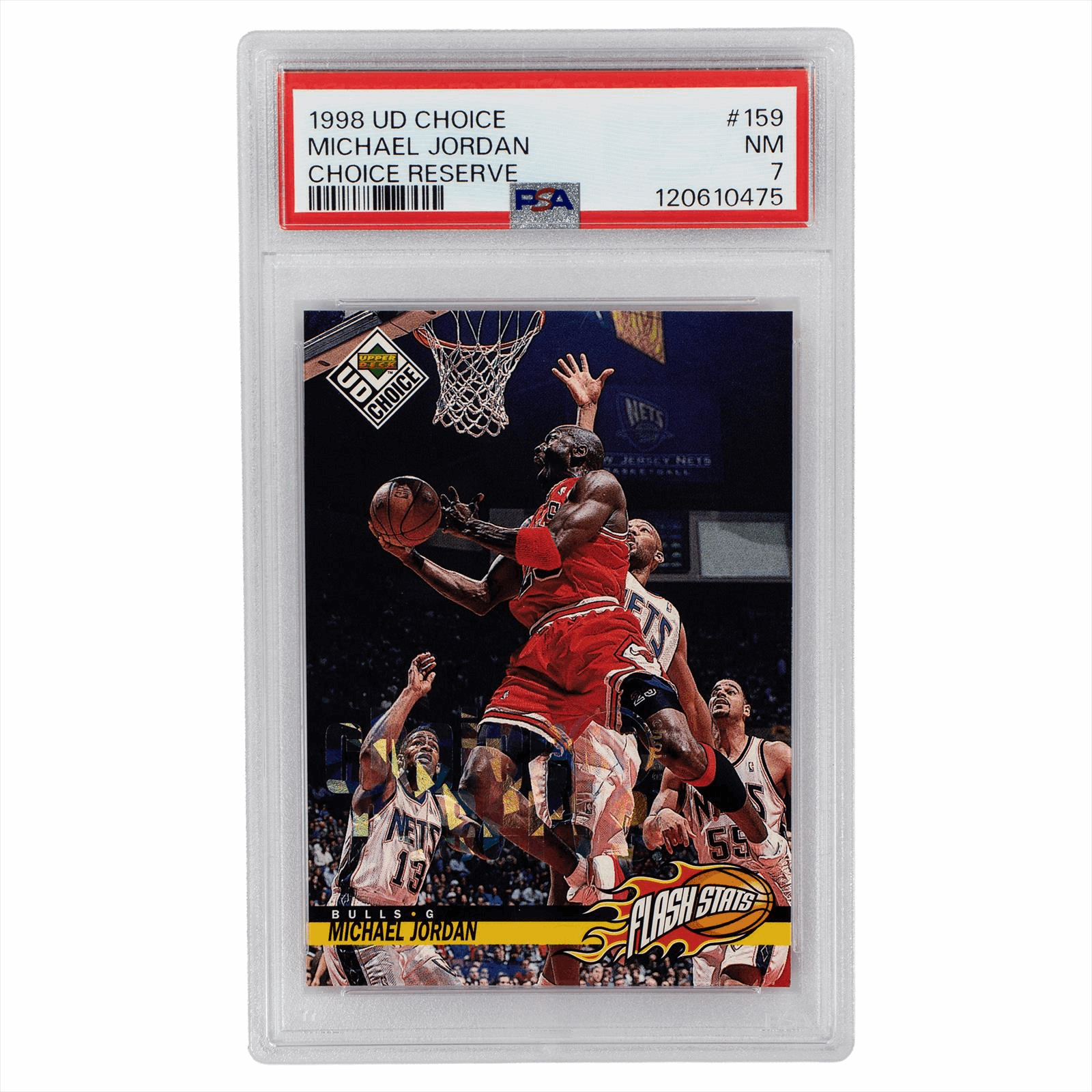 1998 Upper Deck Choice Michael Jordan Reserve #159 PSA NM 7 Cert #120610475
