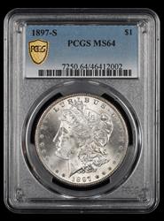 1897 S $1 PCGS MS64 MS64