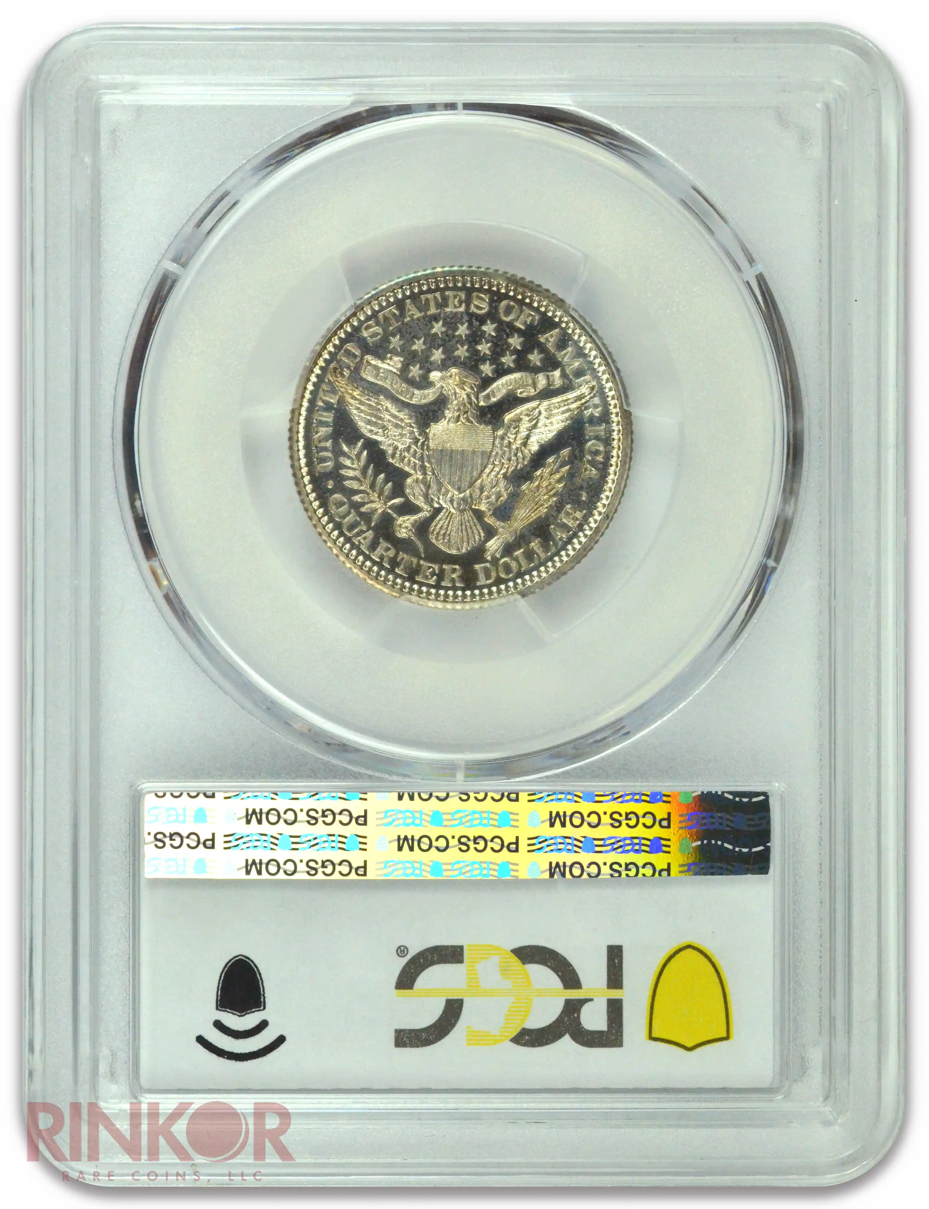 1904 Barber Quarter PCGS Reverse