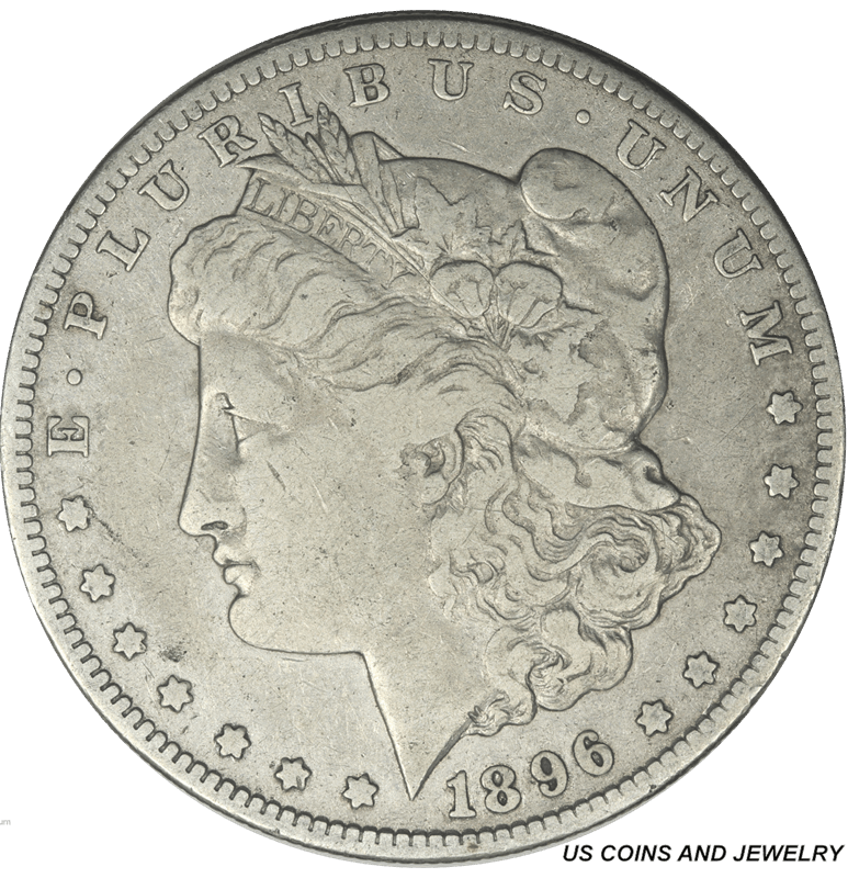 1896-S Morgan Silver Dollar $1 Fine F