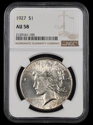 1927 $1 NGC AU58 AU58