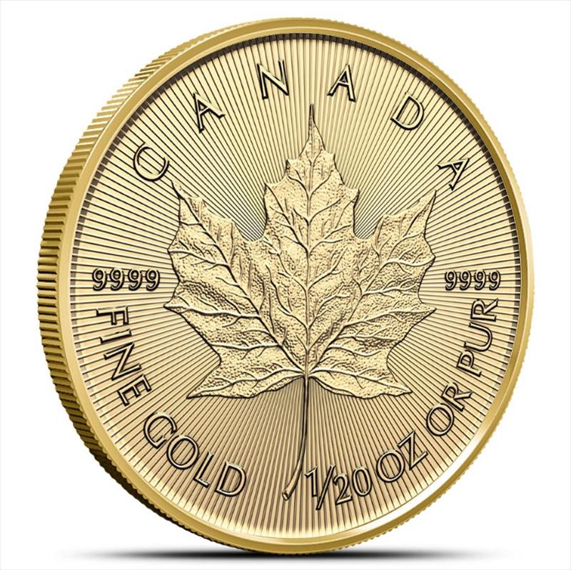 2025 $1 1/20oz. Canadian Gold Maple Leaf, BU 