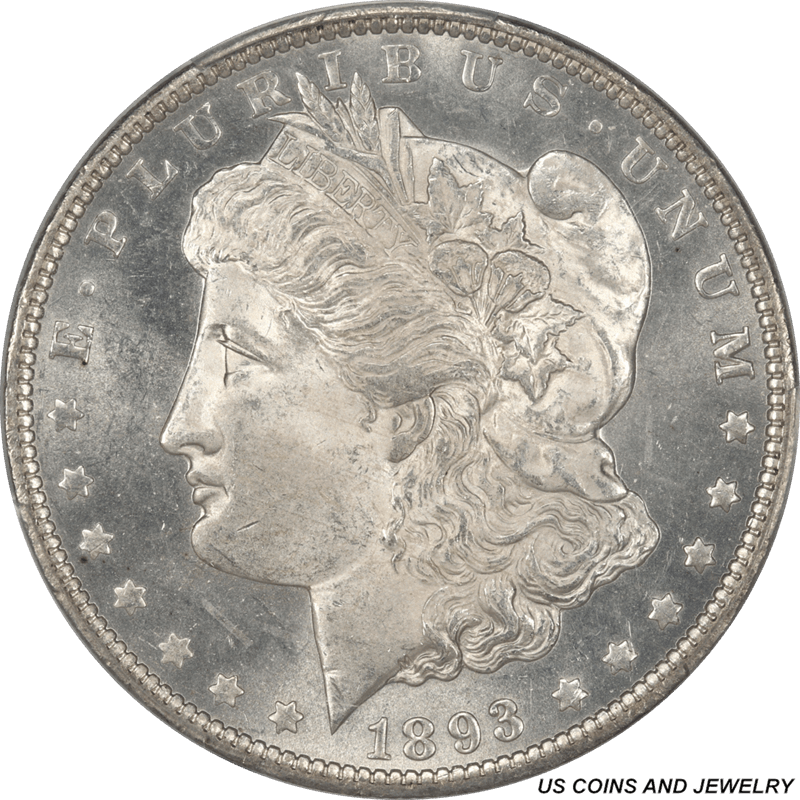 1893-O Morgan Silver Dollar, PCGS MS-64 - A lovely Coin