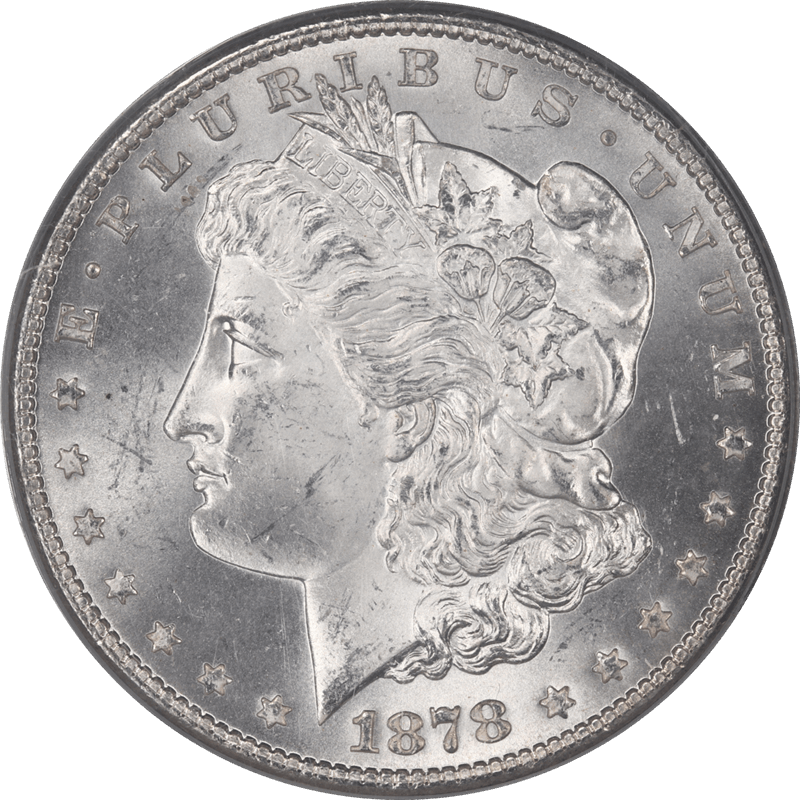 1878-S Morgan Silver Dollar $1 PCGS MS 64 Frosty White Rolling Luster
